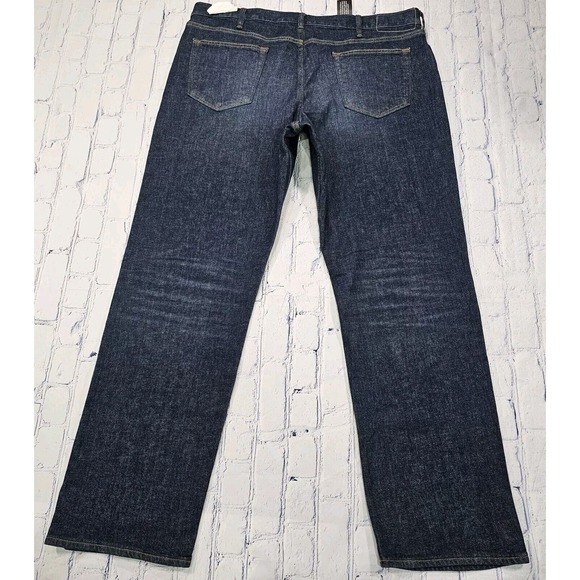Banana Republic Blue Straight Fit Organic Cotton Stretch Jeans MENS SIZE 40X34 - Picture 6 of 13